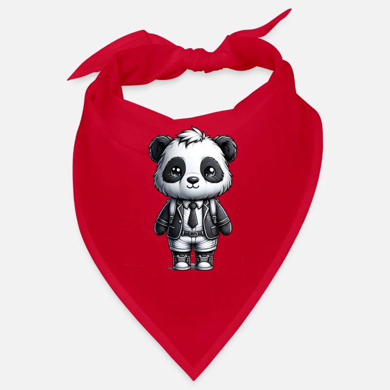 Cute Schoolboy Panda Bandana