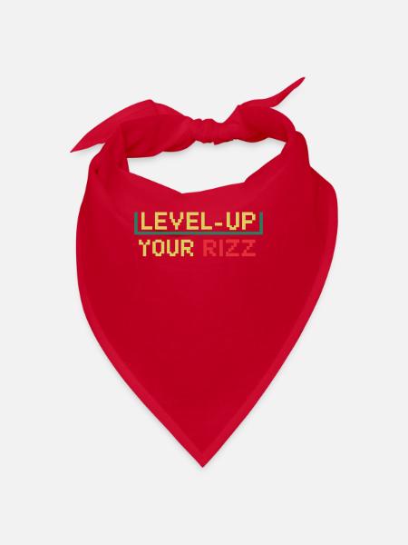 Rizzler Culture Gaming Life Rizzler Quotes - Bandana - Rot - Vorne