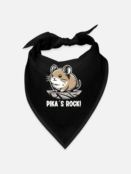 Design américain Pika Lover pour Pika - Bandana - noir - Devant
