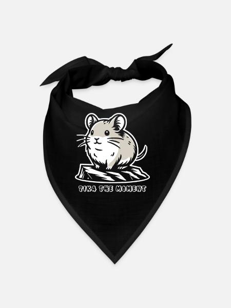 Design américain Pika Lover pour Pika - Bandana - noir - Devant