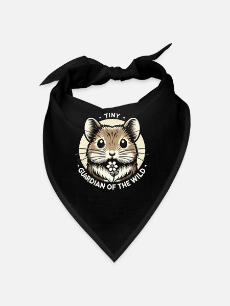 Design américain Pika Lover pour Pika - Bandana - noir - Devant
