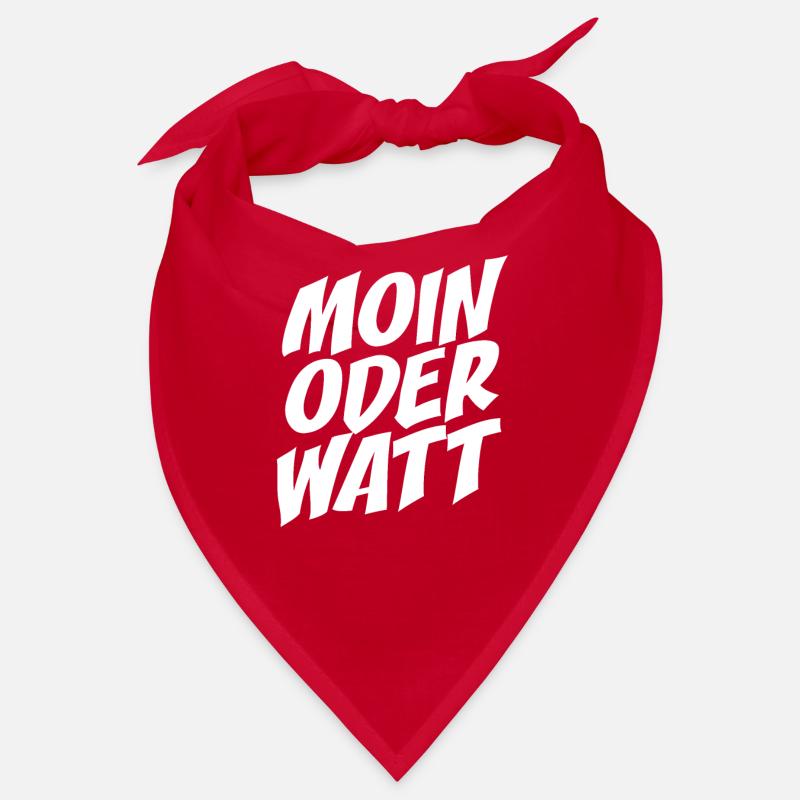Moin Oder Watt Ruhrgebiet Ruhrpott Hamburg Moin - Bandana - Rot
