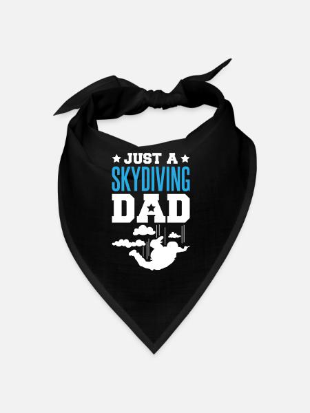 Père parachutiste parachutiste - Bandana - noir - Devant