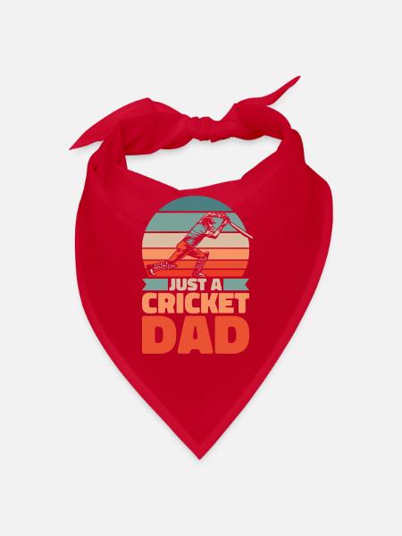 Cricket Father Just A Cricket Dad - Bandana - red - Front