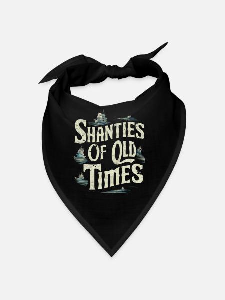 Sailors Sea Shanty Singing Ship Adventures - Bandana - Schwarz - Vorne