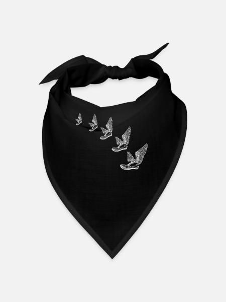 Leichtathletik Leichtathletikspiele - Bandana - Schwarz - Vorne