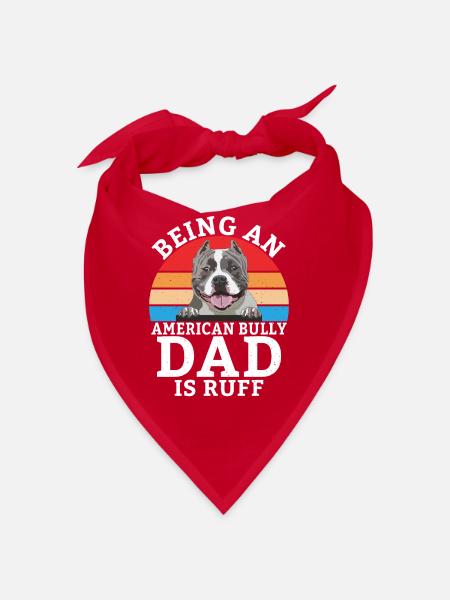 American Bully Gifts - Bandana - Rot - Vorne