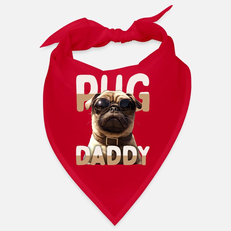 Pug Daddy Mops Papa Vatertag Pug Dad Süßer Mops Bandana