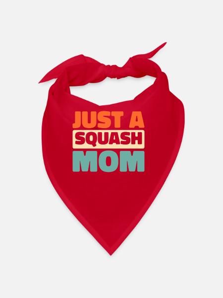 Squash Just A Squash Mom - Bandana - Rot - Vorne
