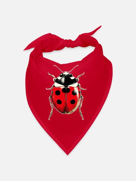 Ladybug Ladybug Insects Colorful Cute Ladybugs - Bandana - red - Front