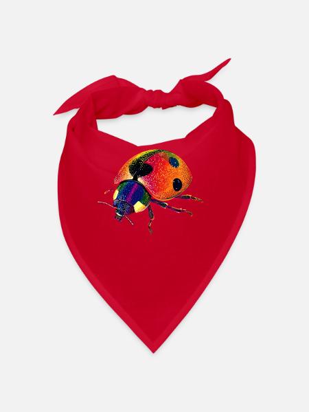 Ladybug Ladybug Insects Colorful Cute Ladybugs - Bandana - red - Front