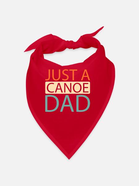 Kanu Kanute Just A Canoe Dad - Bandana - Rot - Vorne