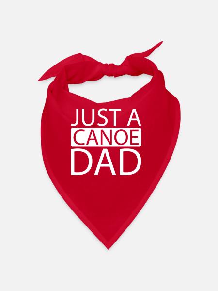 Kanu Kanute Just A Canoe Dad - Bandana - Rot - Vorne