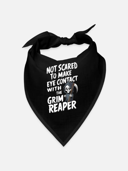 Unafraid Of Horror: Scary But Fearless Haunted - Bandana - Schwarz - Vorne