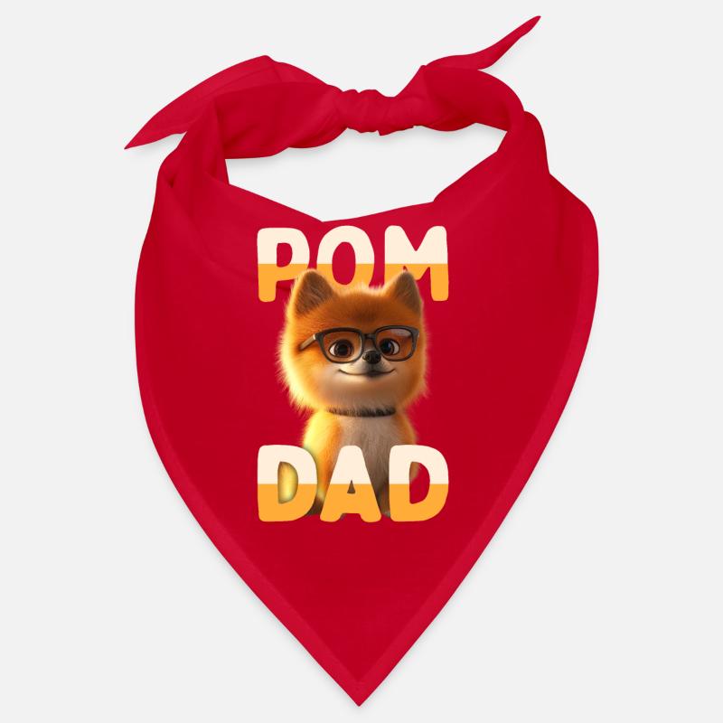 Pom Dad Zwergspitz Daddy Spitz Papa Vatertag Pom Bandana