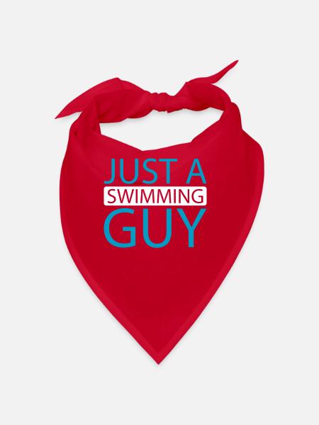 Swimming Swimmer Just A Swimming Guy - Bandana - red - Front