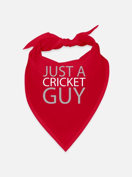 Cricket Just A Cricket Guy - Bandana - red - Front