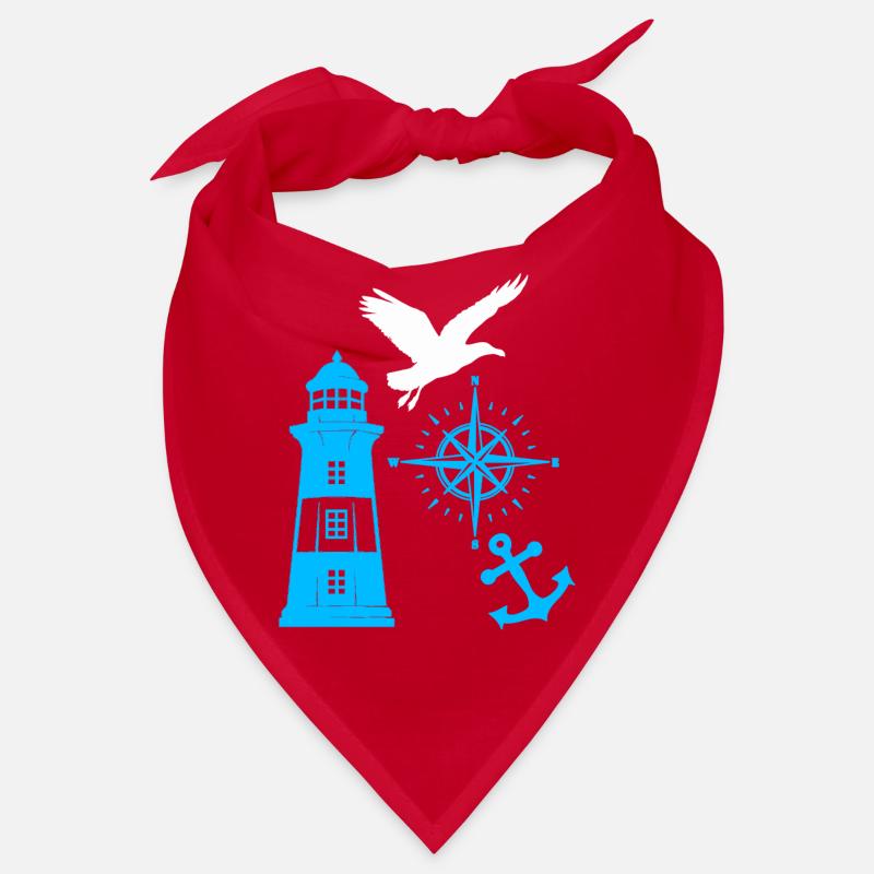 Maritim Leuchtturm Kompass Leuchttürme Möwen Bandana
