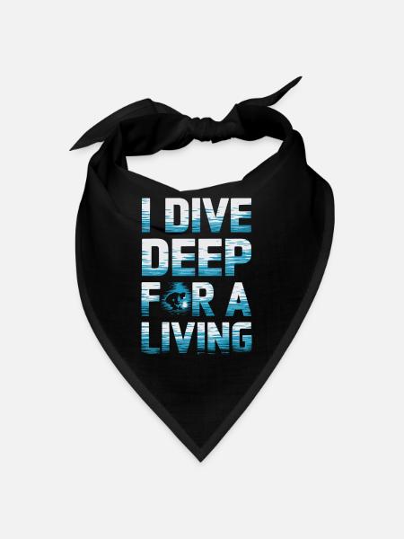 Underwater Welding Marine Diver Professions - Bandana - black - Front