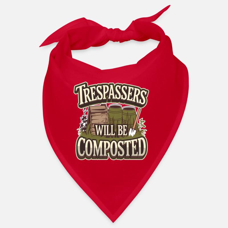 Trespassers Will Be Composted Bandana