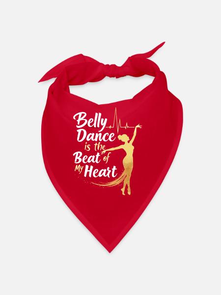 Rhythmic movements in oriental dance: - Bandana - red - Front