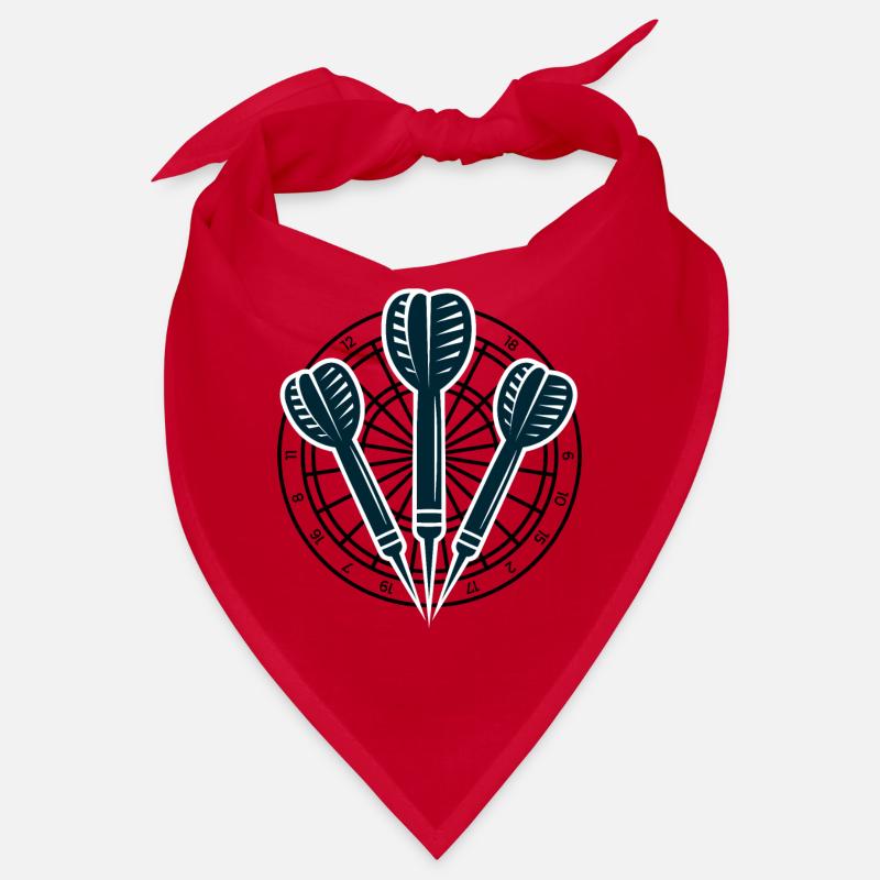 Art de flèches en trio de fléchettes - Bandana - rouge