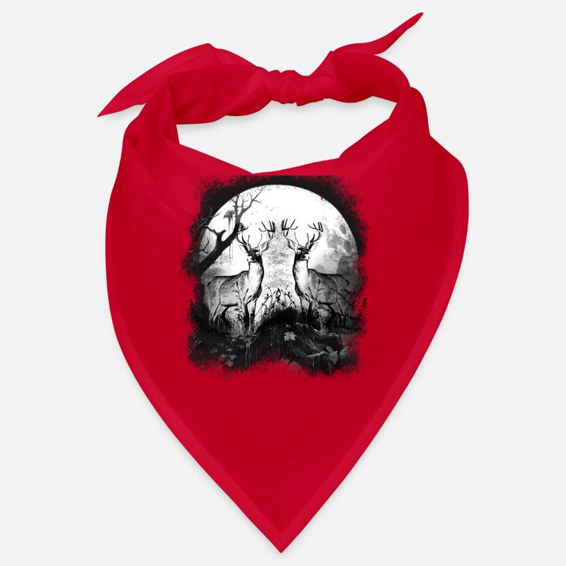 mystisch Wald Waldtiere Hirsche Hirsch Rehbock Bandana