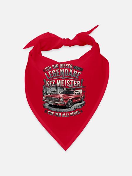 Ich Bin Dieser Legendäre KFZ-Meister - Bandana - Rot - Vorne