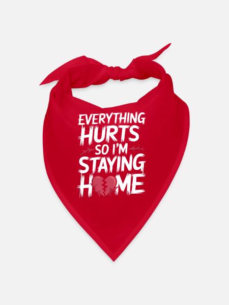 Introversion Style alternatif Émotionnel - Bandana - rouge - Devant