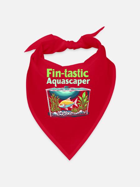 Aquascaping Enthusiast Underwater Gardening - Bandana - red - Front