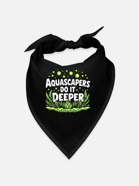 Aquascaping Enthusiast Underwater Gardening - Bandana - black - Front