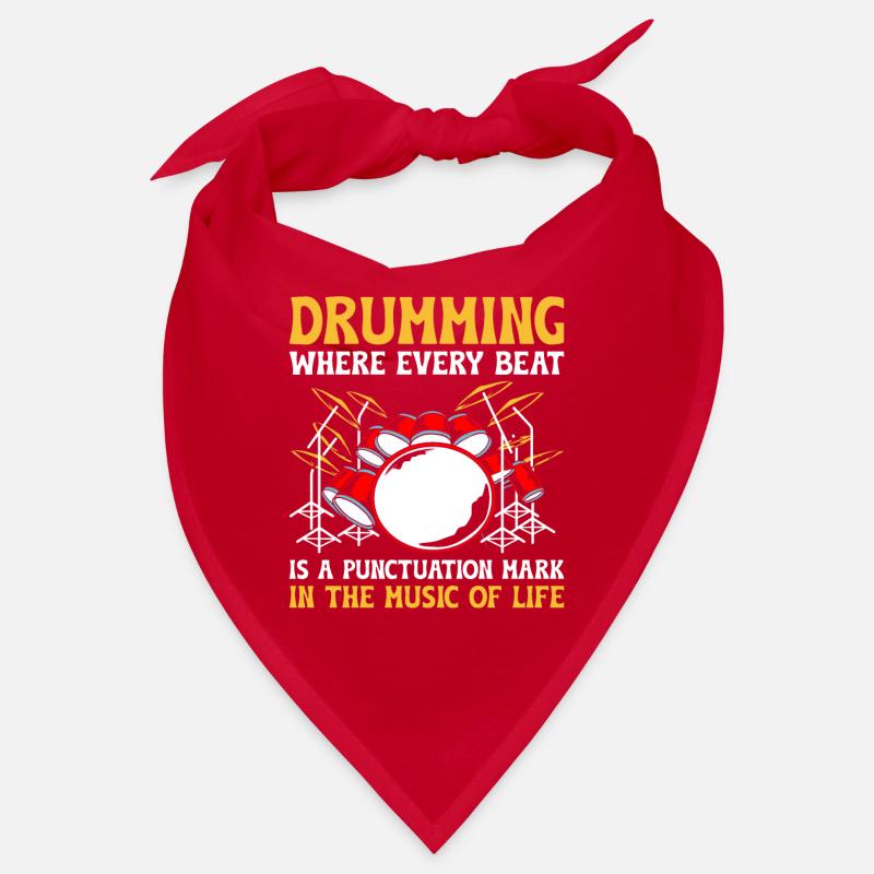 Drumming Where Every Beat Is A Punctuation Mark In Bandana