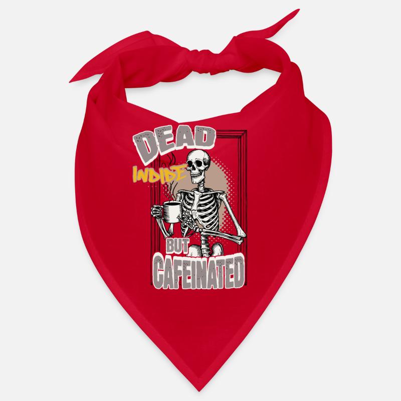 Dead Inside But Cafeinated Halloween Kaffee Design Bandana