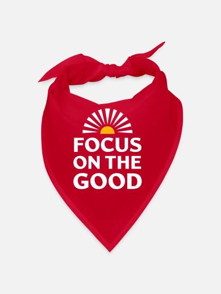 Harness Positivity And Mental Well-Being Through - Bandana - red - Front