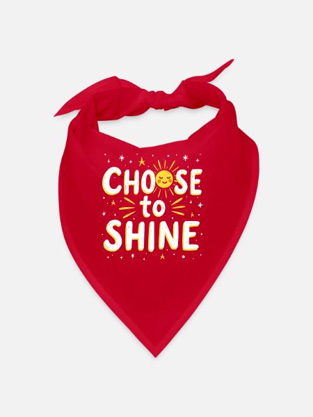Harness Positivity And Mental Well-Being Through - Bandana - red - Front