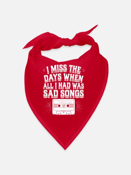 Introversion Style alternatif Émotionnel - Bandana - rouge - Devant