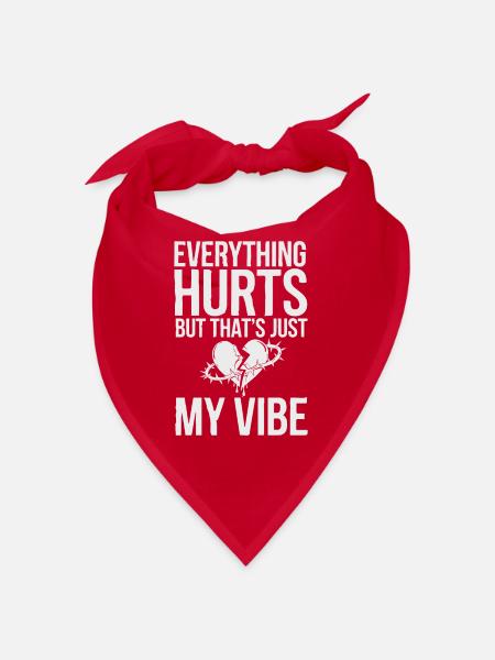 Introversion Style alternatif Émotionnel - Bandana - rouge - Devant