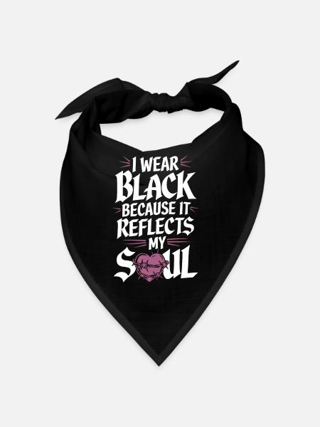 Introversion Alternative Style Emotional - Bandana - black - Front