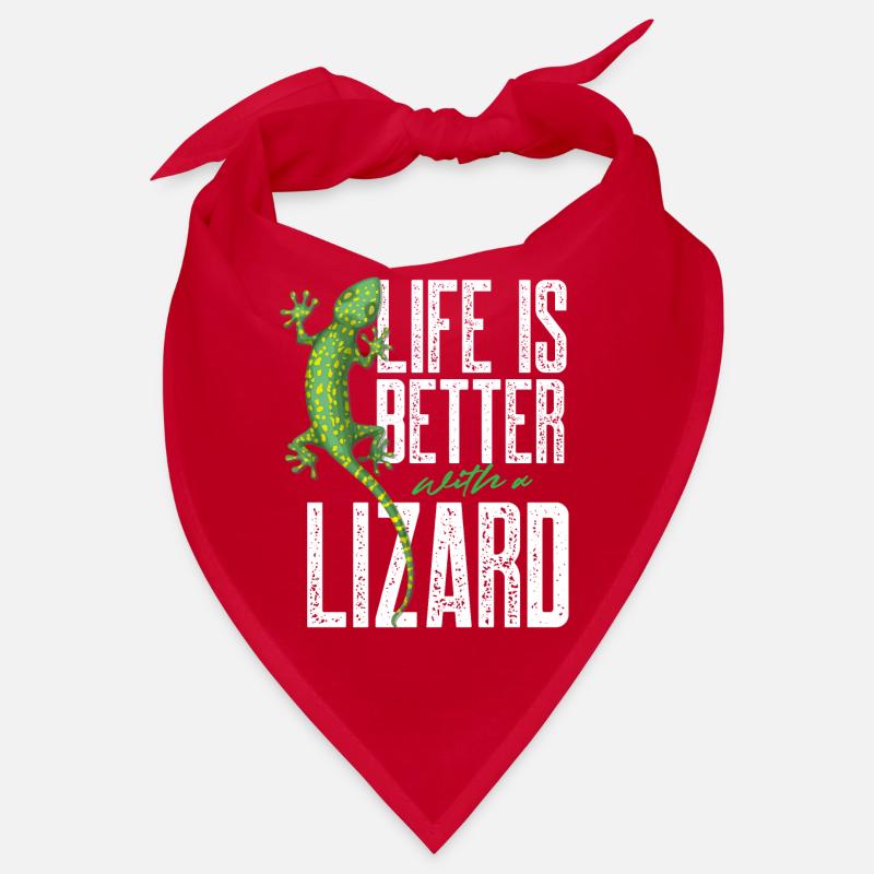life is better with a lizard Design for a lizard Bandana