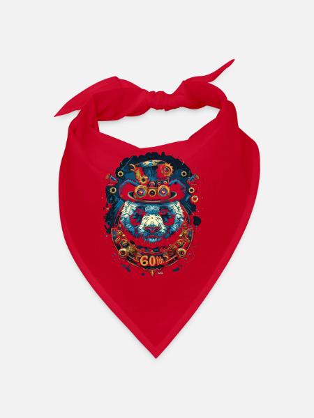 Steam Punk Art Funky Steampunk - Bandana - Rot - Vorne