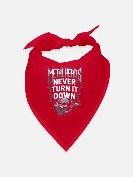 Metalhead's Ultimate Thrash Metal Playlist Vibes - Bandana - red - Front