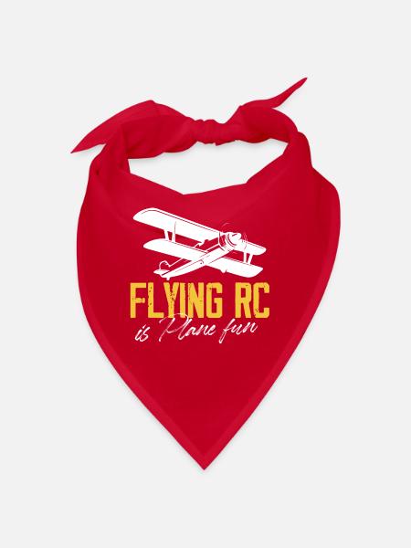 flying rc is plane fun Design for a rc plane - Bandana - red - Front