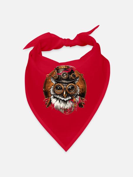 Steam Punk Art Funky Steampunk - Bandana - red - Front