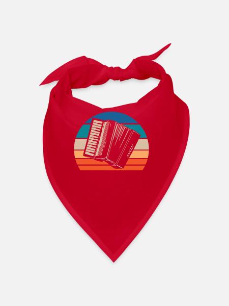 Accordion - Bandana - red - Front