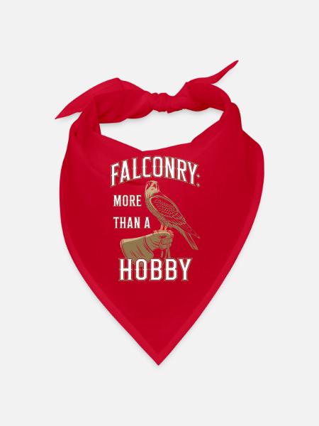 Explore the Art of Falconry with Magnificent Birds - Bandana - red - Front