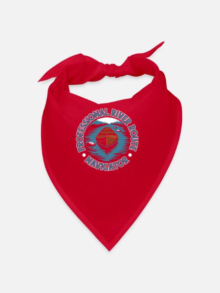 Skippers de navigation intérieure - Bandana - rouge - Devant