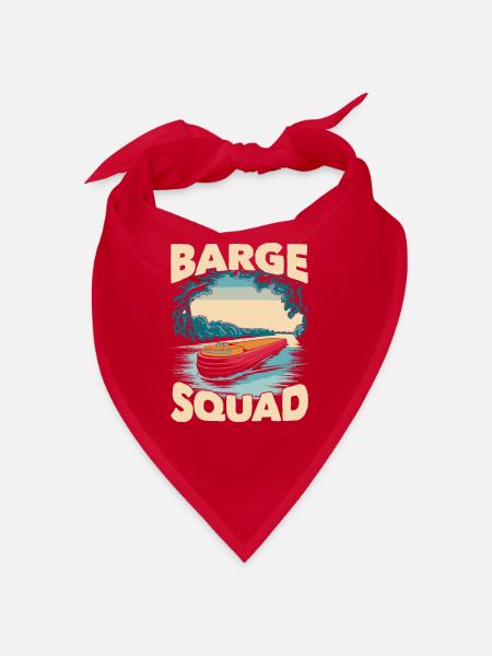 Escouade de skippers de navigation intérieure - Bandana - rouge - Devant