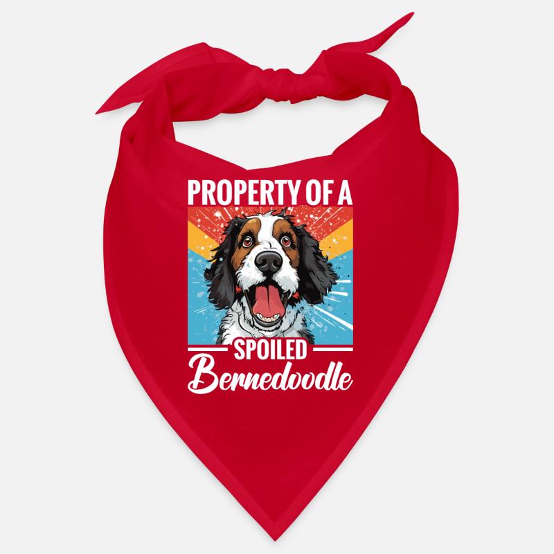 Eigentum Eines Verwöhnten Bernedoodle Bandana