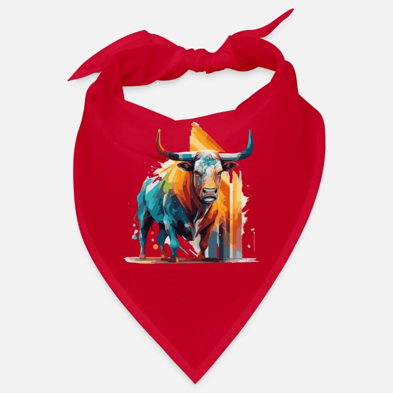 Bull, Bull, Rainbow Bandana