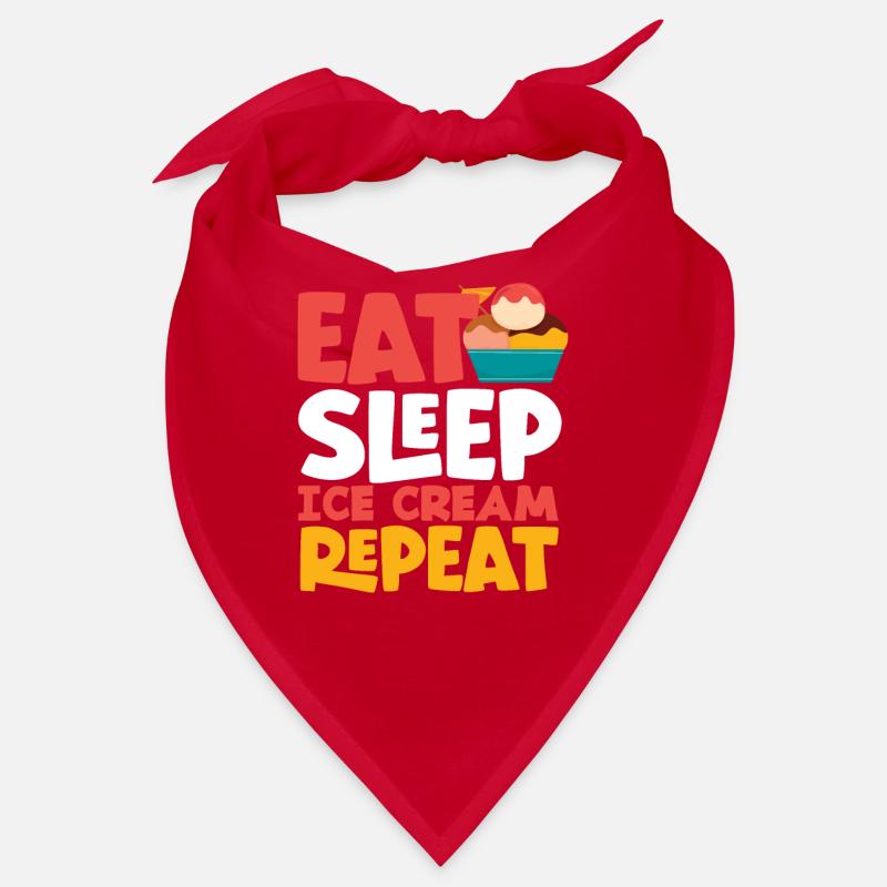 Amateur de crème glacée manger dormir crème glacée répéter Bandana